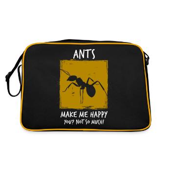 Ants - Retro Bag - black/gold - Back