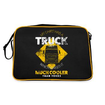 Truck - Retro Tasche - Schwarz/Gold - Hinten