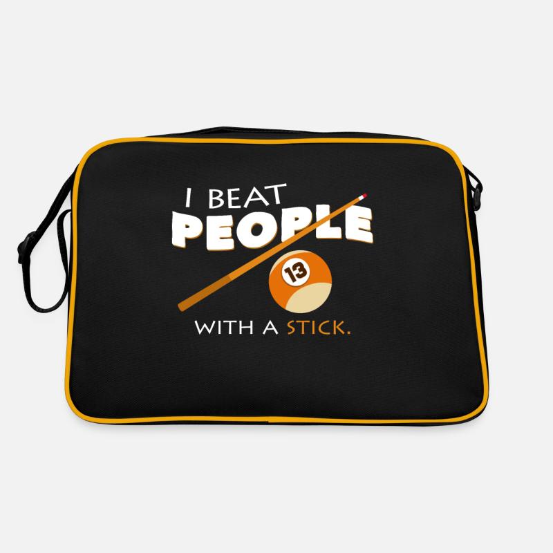 Billard - Retro Tasche - Schwarz/Gold