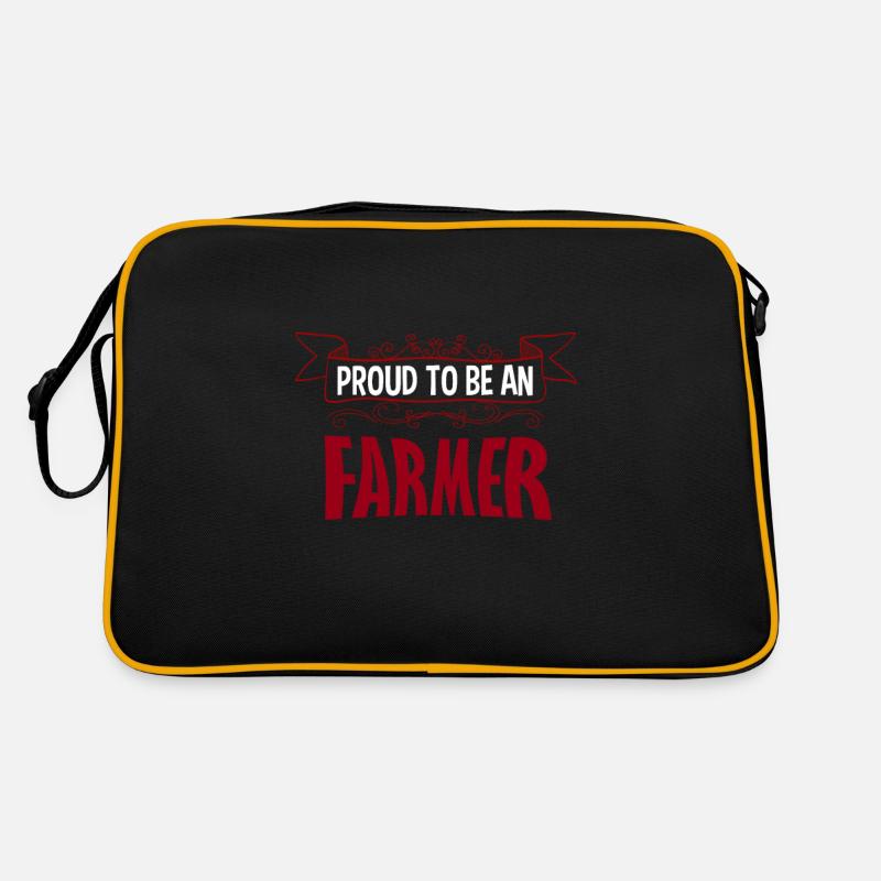 Proud to be a farmer Retro Bag