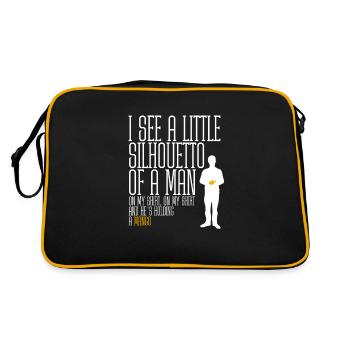 I See A Little Silhouetto Of A Man - Mango - Retro Bag - black/gold - Back
