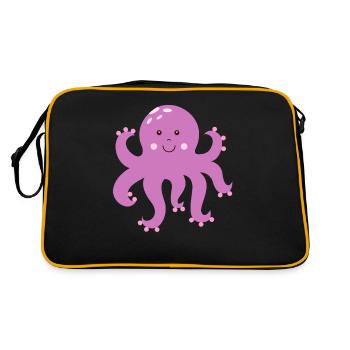 Octopus octopus octopus - Retro Bag - black/gold - Back