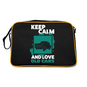 Oldtimer Auto - Retro Tasche - Schwarz/Gold - Hinten