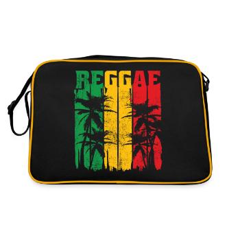 Reggae Rasta Rastafarian Jamaica Retro Cool Gift - Retro Bag - black/gold - Back