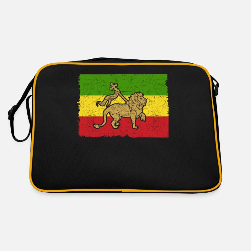 Cadeau de drapeau de lion de Reggae Rasta Rastafarian Sac Retro