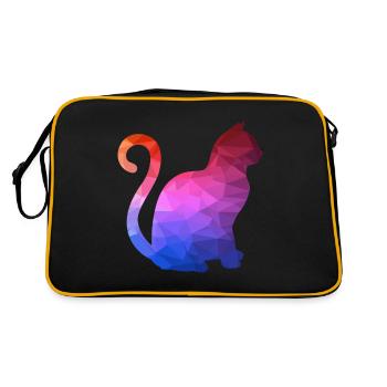 Geometric Animal Geometric Animal Cat - Retro Bag - black/gold - Back