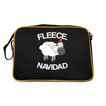 Fleece Navidad - Feliz - Christmas - Retro Bag - black/gold - Back