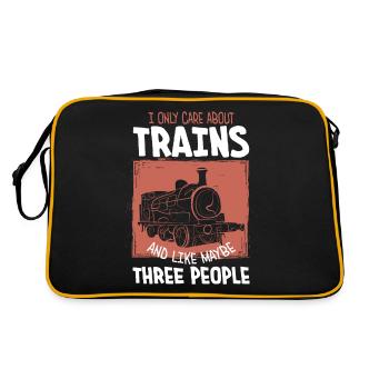 Trains - Sac Retro - noir/or - Dos