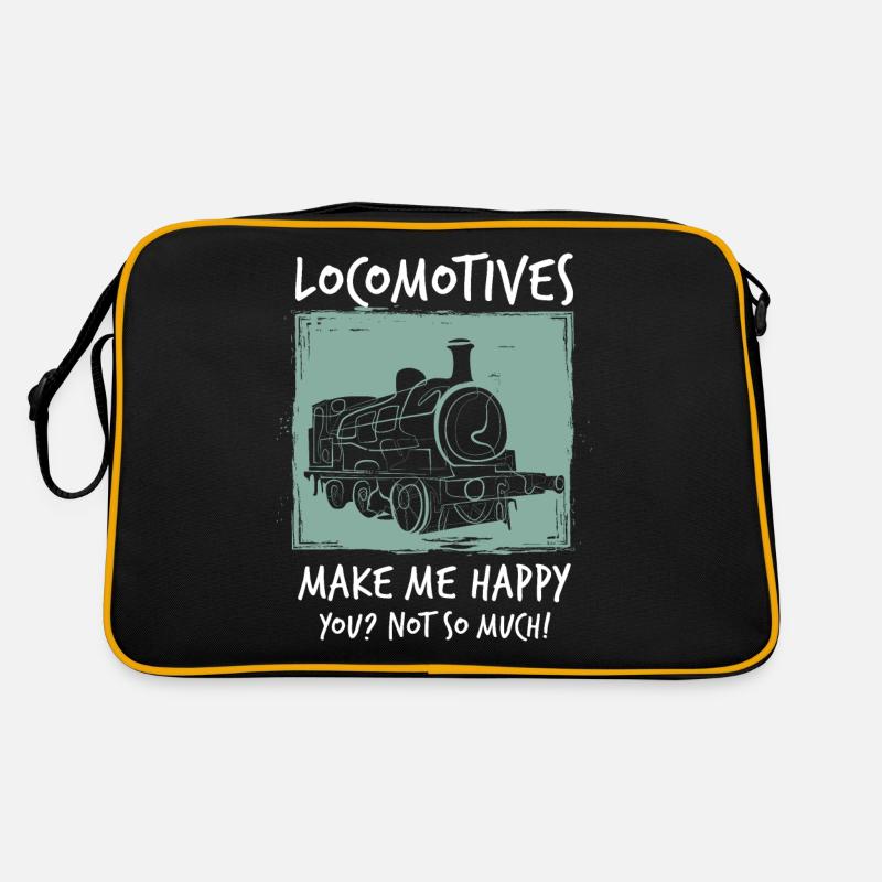 Lokomotive Eisenbahn Retro Tasche