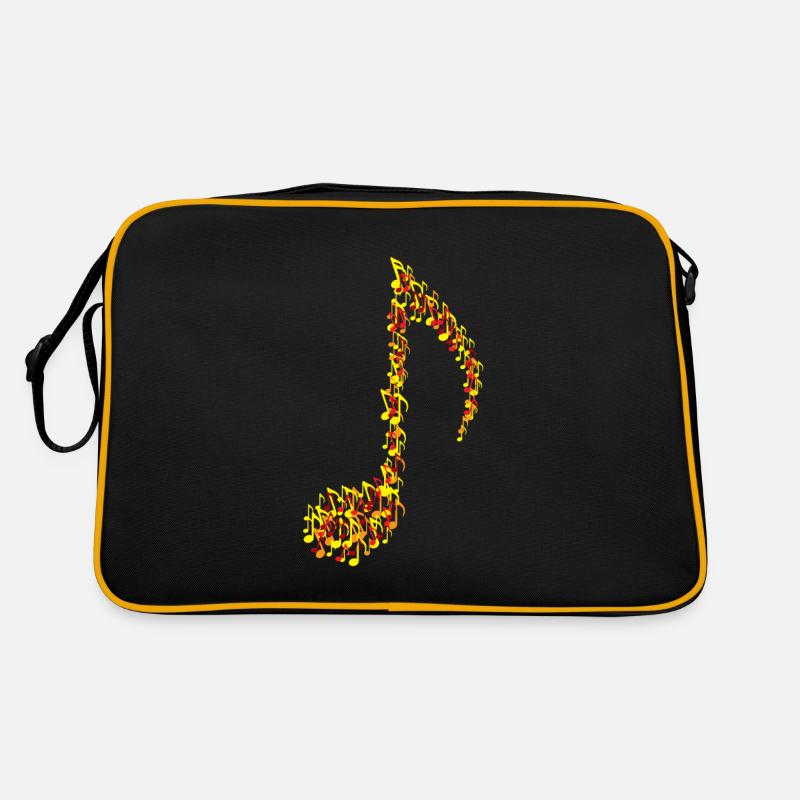 Musical notes Harmony musical gift Musician Retro Bag