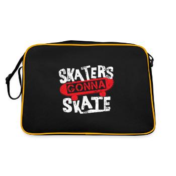 skateboard - Sac Retro - noir/or - Dos