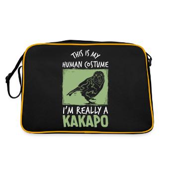 Kakapo costume d’Australie - Sac Retro - noir/or - Dos