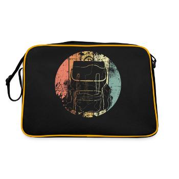 Backpacker Voyage - Sac Retro - noir/or - Dos