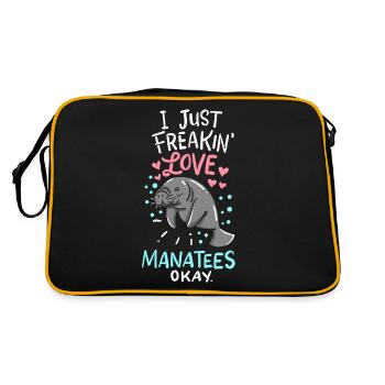 lamantin - Sac Retro - noir/or - Dos