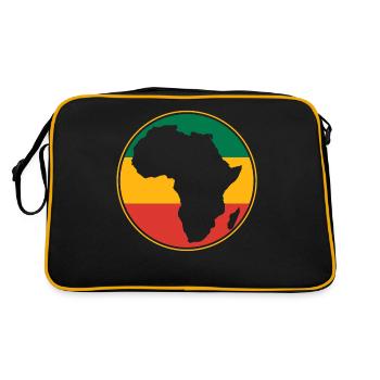 Carte africaine - Sac Retro - noir/or - Dos