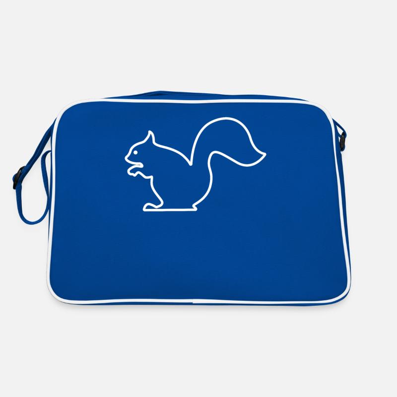 Ligne d'écureuil Cadeau silhouette mignon Sac Retro