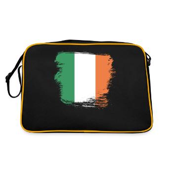 L’Irlande drapeau irlandais - Sac Retro - noir/or - Dos