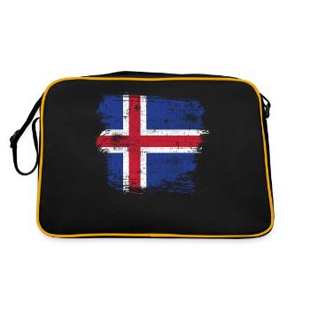 Islande - Sac Retro - noir/or - Dos