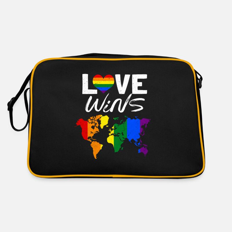 LGBT - Sac Retro - noir/or