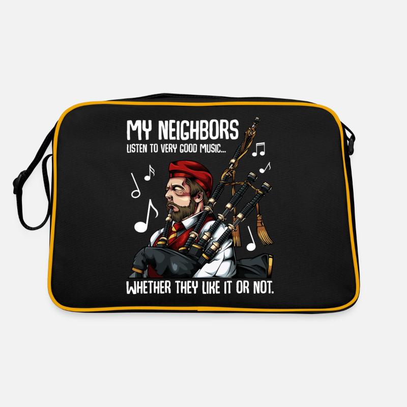 bagpipes - Retro Bag - black/gold