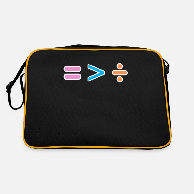 Égale est plus grand que divisé - Égalité Sac Retro