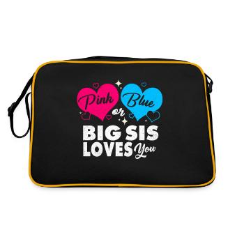 Schwangerschaft - Retro Tasche - Schwarz/Gold - Hinten