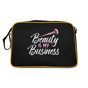 La beauté est mon métier de maquilleuse - Sac Retro - noir/or - Dos