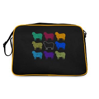 Moutons noirs moutons noirs - Sac Retro - noir/or - Dos