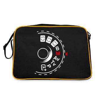 Shoot Manual Photography Lovers graphique - Sac Retro - noir/or - Dos
