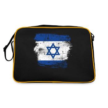 Drapeau d’Israël - Sac Retro - noir/or - Dos