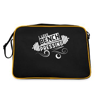 Bench Press Bench Press Sports Bench Press Fitness - Retro Bag - black/gold - Back