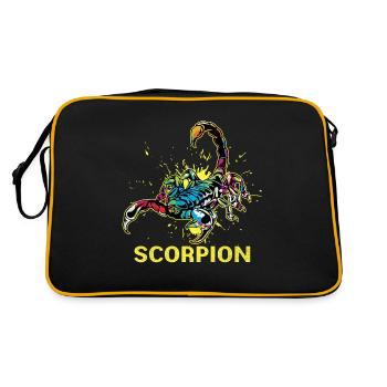 Scorpion - Retro Bag - black/gold - Back