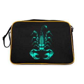 Scorpion - Retro Bag - black/gold - Back
