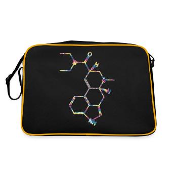 LSD Strukturformel Acid Molekül Albert Hofmann - Sac Retro - noir/or - Dos