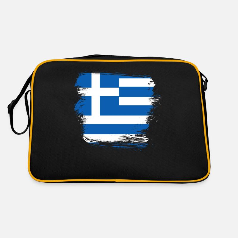 Greece Flag Retro Bag