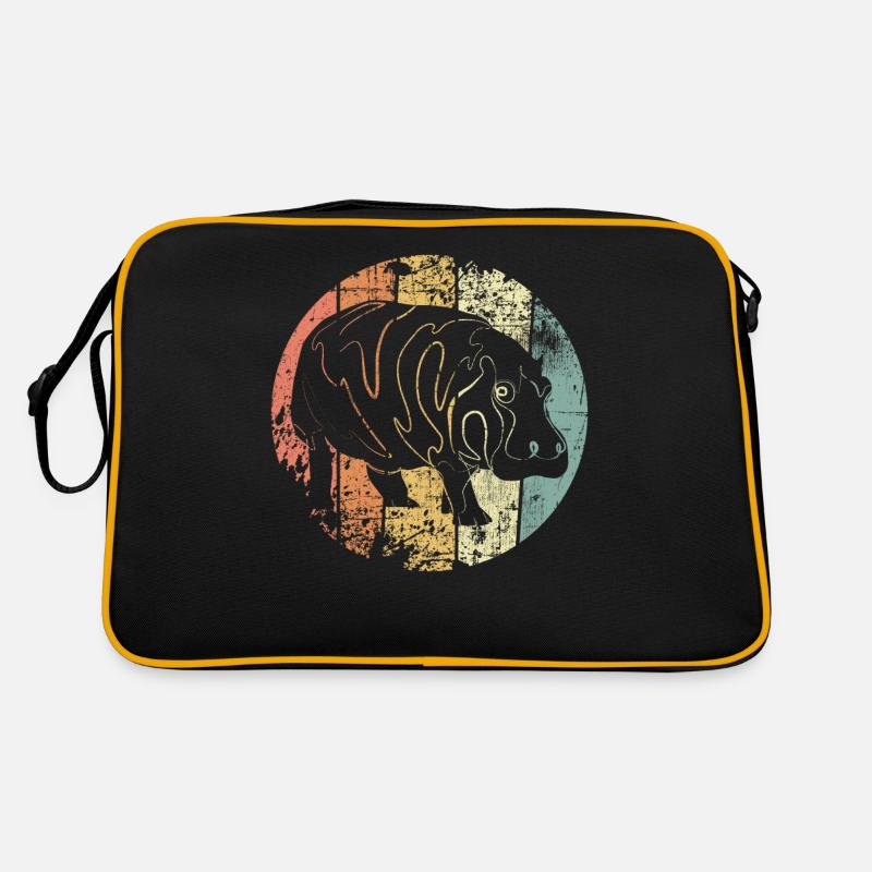 Nilpferd Retro Tasche