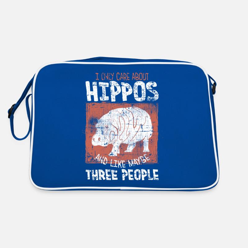 Nilpferd Retro Tasche