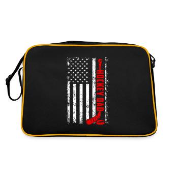 hockey dad - Sac Retro - noir/or - Dos