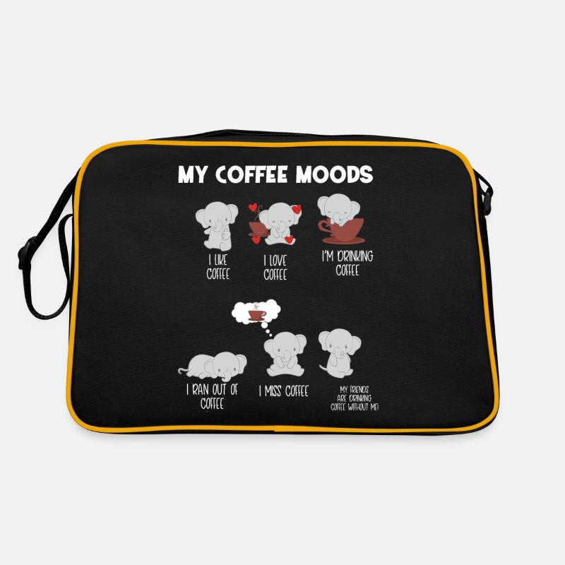 Éléphant éléphant - fan d'éléphant - café Sac Retro