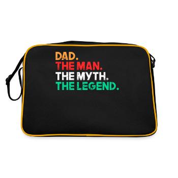 Vater - Mann - Mythos - Legende - Sac Retro - noir/or - Dos