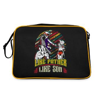 Vater und Sohn Motorcross Supercross Vater Sohn - Retro Bag - black/gold - Back