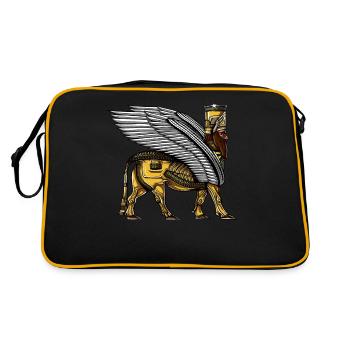 Alien Anunnaki Sumerian God Guardian - Retro Bag - black/gold - Back