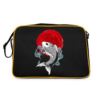 Koi Fisch Japan - Sac Retro - noir/or - Dos