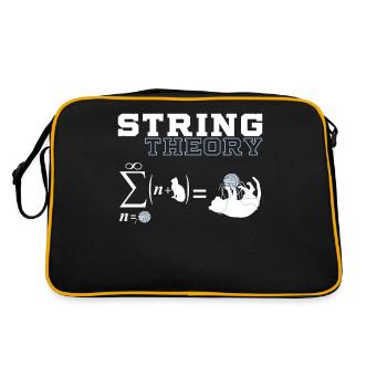 Produit drôle de chat | Fil | La théorie des cordes - Sac Retro - noir/or - Dos