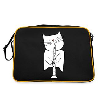 Haut-parleur de lunettes de soleil avec des lunettes de soleil - Sac Retro - noir/or - Dos