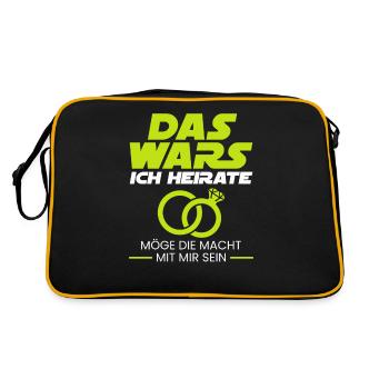 Bachelorette Party T Shirt Ideas Outfit JGA - Retro Bag - black/gold - Back