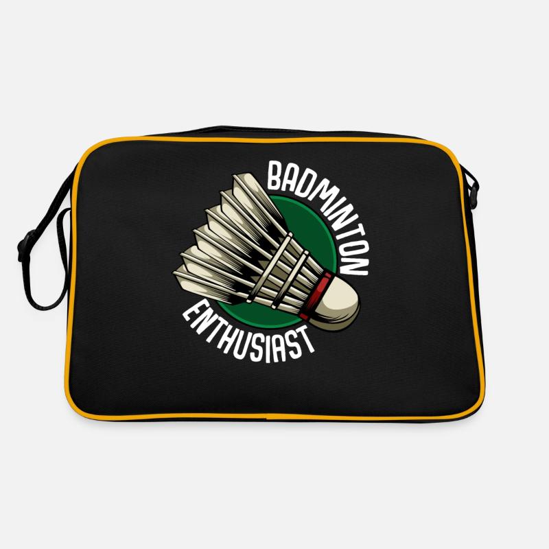 Badminton - Retro Tasche - Schwarz/Gold