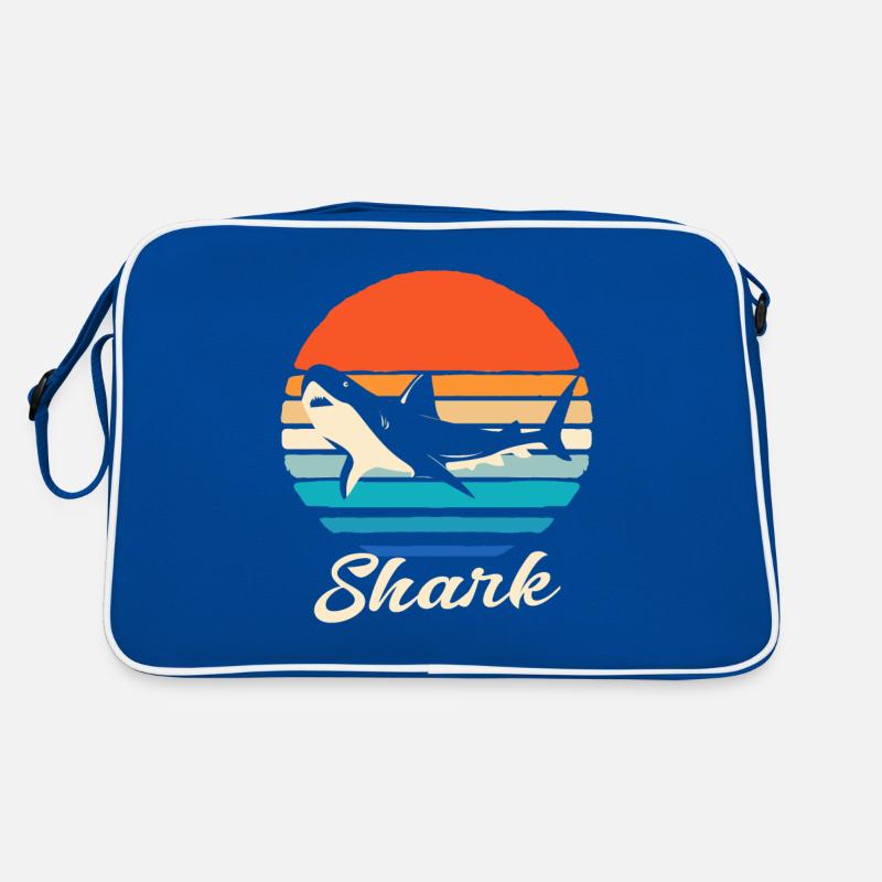 Requin Requin Requin nageoires de requin Océan Sac Retro