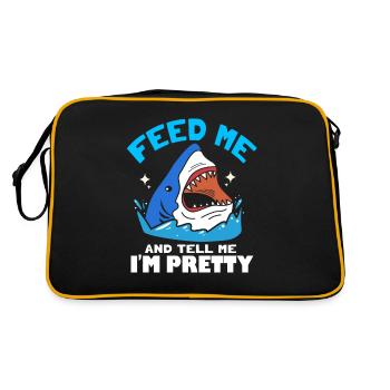 Requin Requin Requin nageoires de requin Océan - Sac Retro - noir/or - Dos