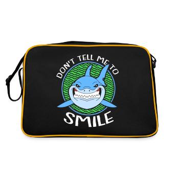 Requin Requin Requin nageoires de requin Océan - Sac Retro - noir/or - Dos